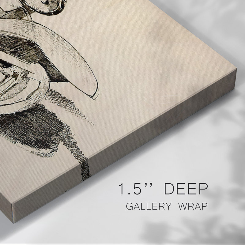 Toile tendue Model A Lines I-Gallery, H 12 po x l 18 po