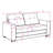 Tufted Convertible Sofa Bed with Solid Wood Frame-801116230