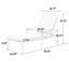 Chaise longue en fonte d'aluminium avec fabrication durable, dossier réglable et roulettes lisses pour un confort ultime-988217909