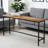 70.9 Inch Extra Long Industrial Console Table, Narrow Sofa Table with Rustic Entryway Design and Tall Bar Height for Living Room, Brown & Black