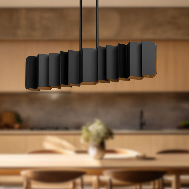 Akira 6 - Light Black Kitchen Island Pendant