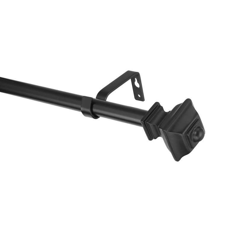 Tringle à rideaux simple réglable en métal Gernult, 120" - 170"