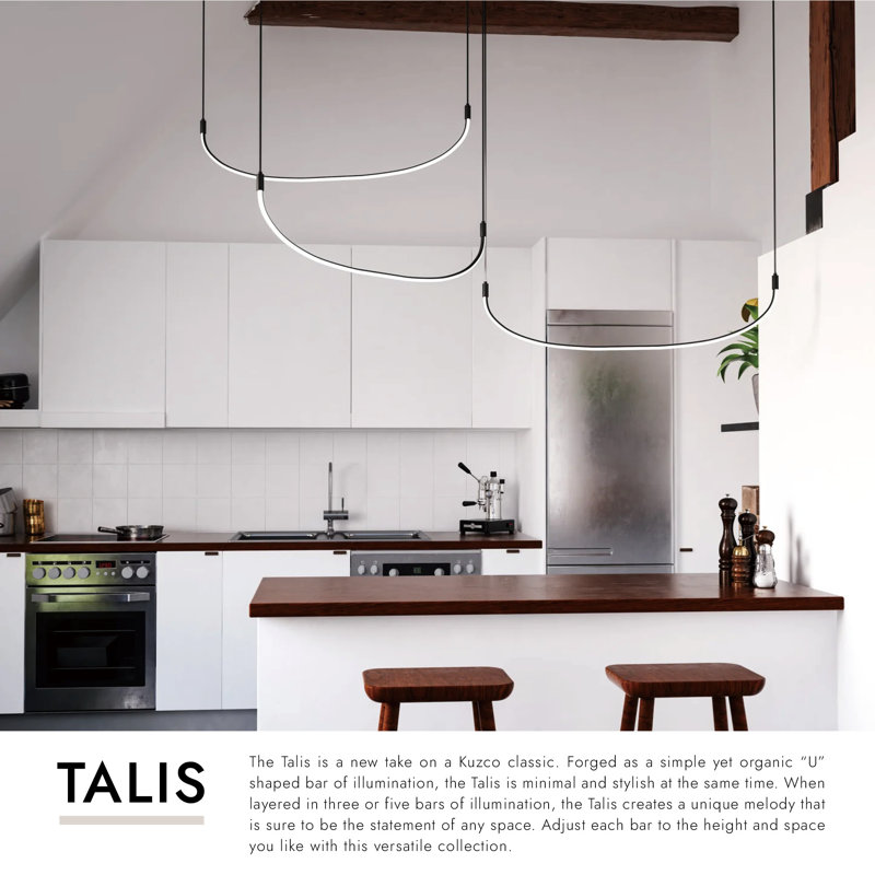 Talis 3 - Light LED Pendant, Black