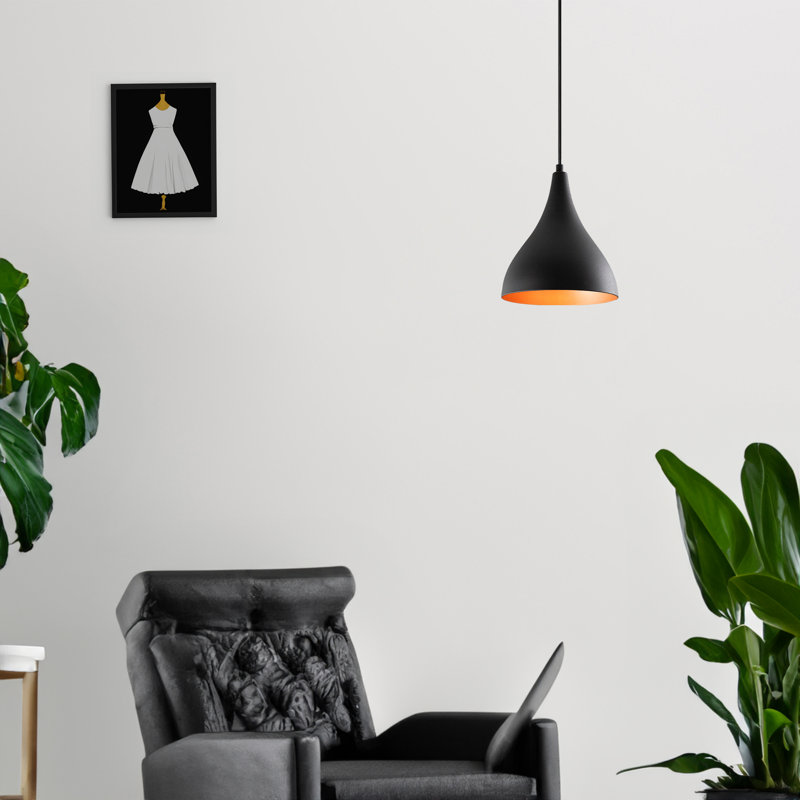 Luminaire suspendu conique à 1 lumière Excalibur