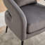 Fauteuil demi-tonneau en velours-831239453
