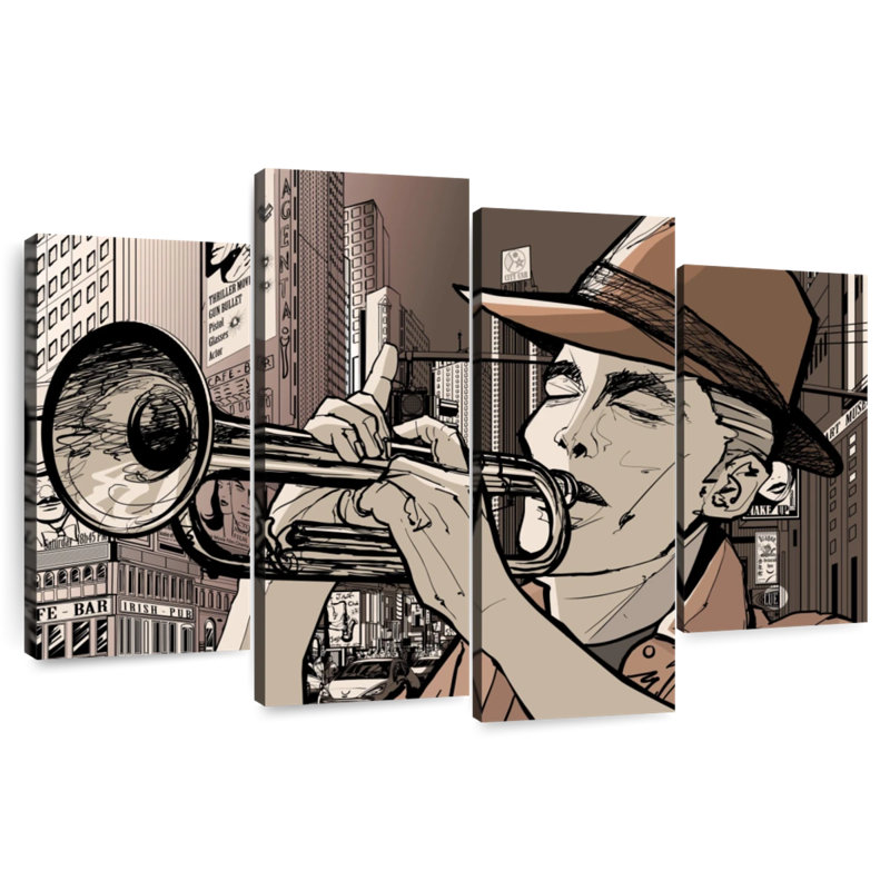 Abarca New York Trumpeter, H 14 po x l 24 po