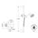 Spa Handshower Set with 22" Slide Bar and Single-Function Handshower