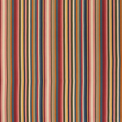 Queensland Red Traditional Cotton Stripe Fabric by the Yard