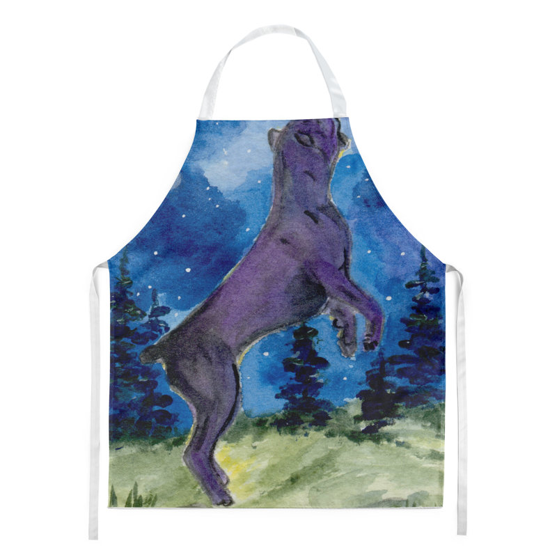 No Pattern Bib Apron
