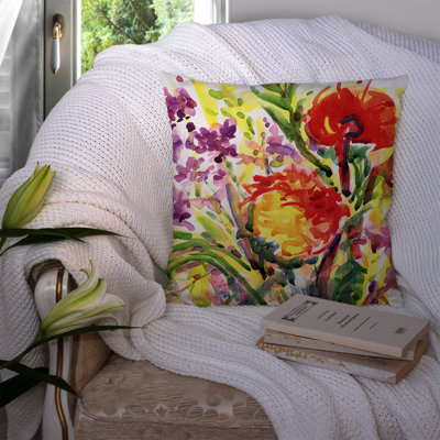 Flower Indoor/Outdoor Throw Pillow