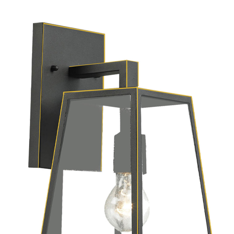 Devaney Wall Light, 19.75" H x 9" W x 10.25" D, Imperial Black Finish