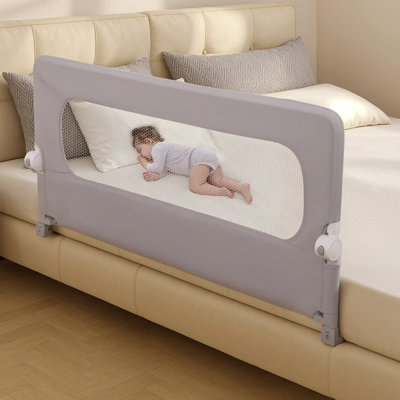Barrière de lit pour tout-petits, rails de lit pour tout-petits 47 po, barrière de lit pour enfants, lit simple, double, grand lit