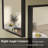 Molly Tempered Glass and Metal  Alloy Square-Corner Framed French Cleat Mounted Wall Bathroom / Vanity Mirror-1578174445