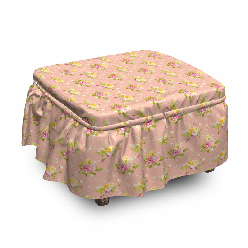 Box Cushion Ottoman Slipcover