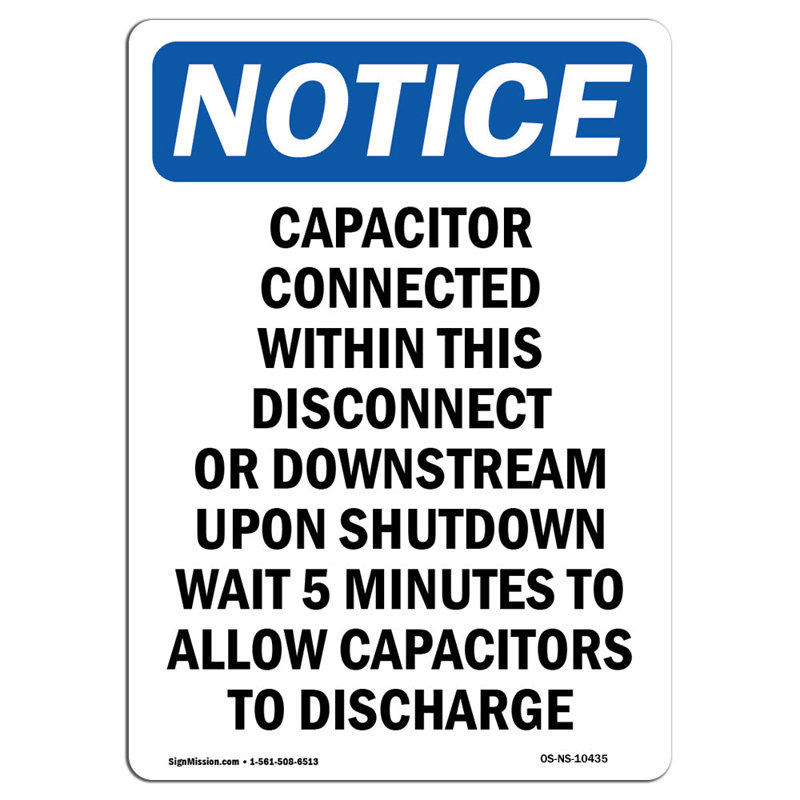 Signe de condensateur connecté, H 24 po x l 18 po x P 0,1 po
