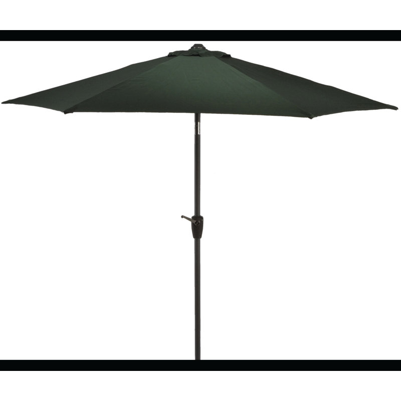 Market Parasol, Green, 2.45m H x 2.9m W x 2.9m D