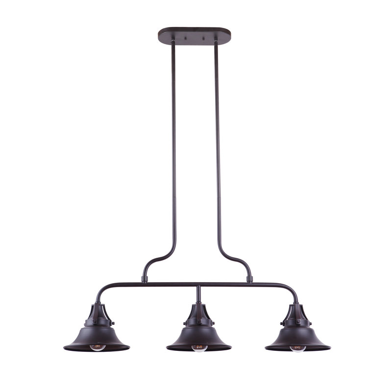 Zuckerman 3 - Light Outdoor Chandelier, Oiled Bronze Gilded
