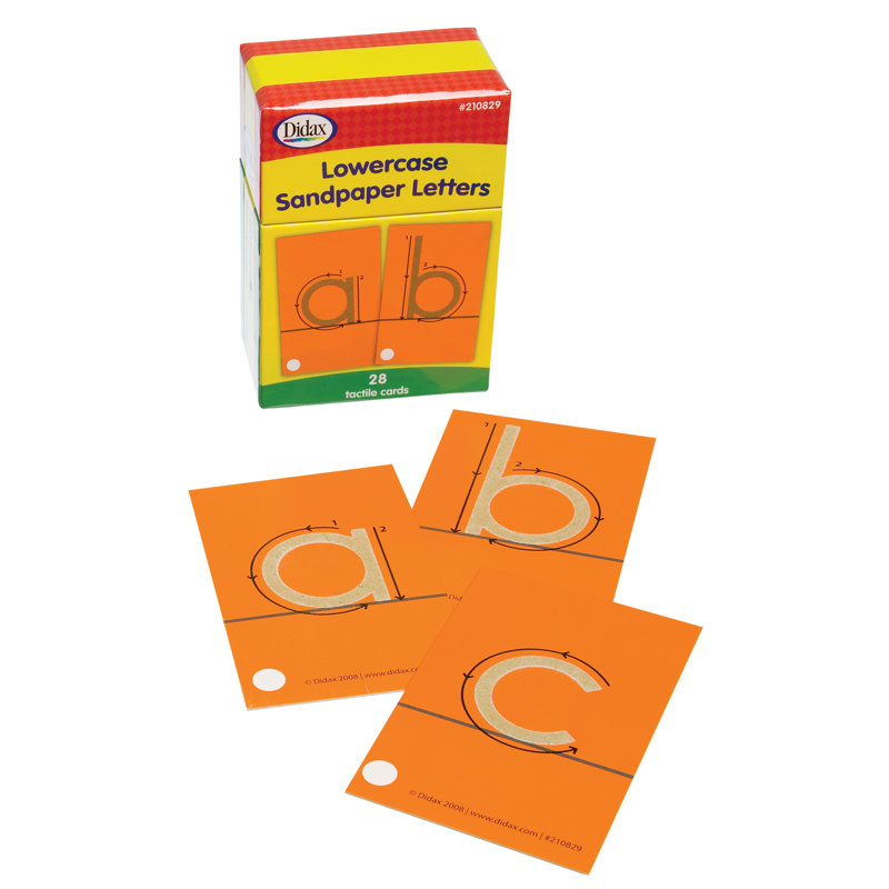 Tactile Sandpaper Lowercase Letters