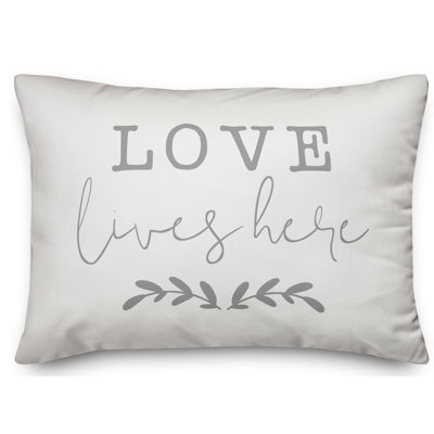 Coussin lombaire love lives here