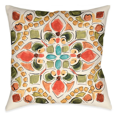 Tuscan Tile Throw Pillow
