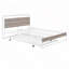 Lit plateforme en métal avec lit gigogne et ports USB-1132283762