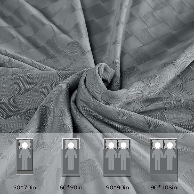 Couverture , L 50 po x L 70 po, Gris foncé