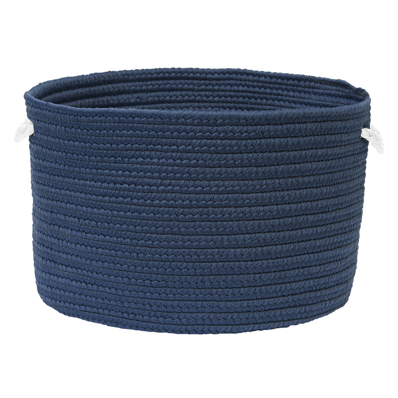 Panier avec poignées, H 16 po x l 16 po x P 10 po, Bleu tempête