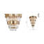 Lustre en cristal doré 4 niveaux Transitional-31940859