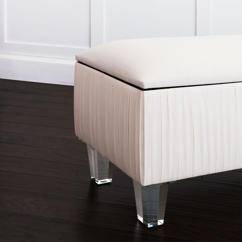 Dominique Upholstered Storage Bench, 16" H x 68" W x 22" D