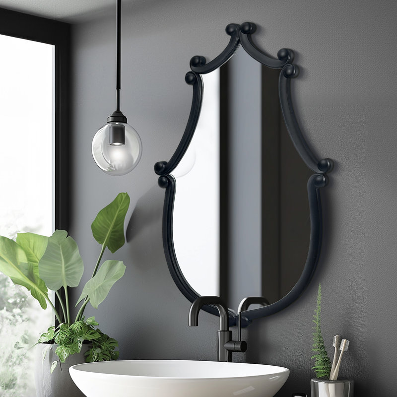 Miroir d'appoint en bois pour salle de bain, H 35 po x l 22 po