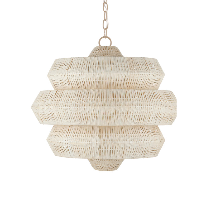 Antibes Chandelier, 20" H x 22.5" W x 22.5" D, 3 Lights
