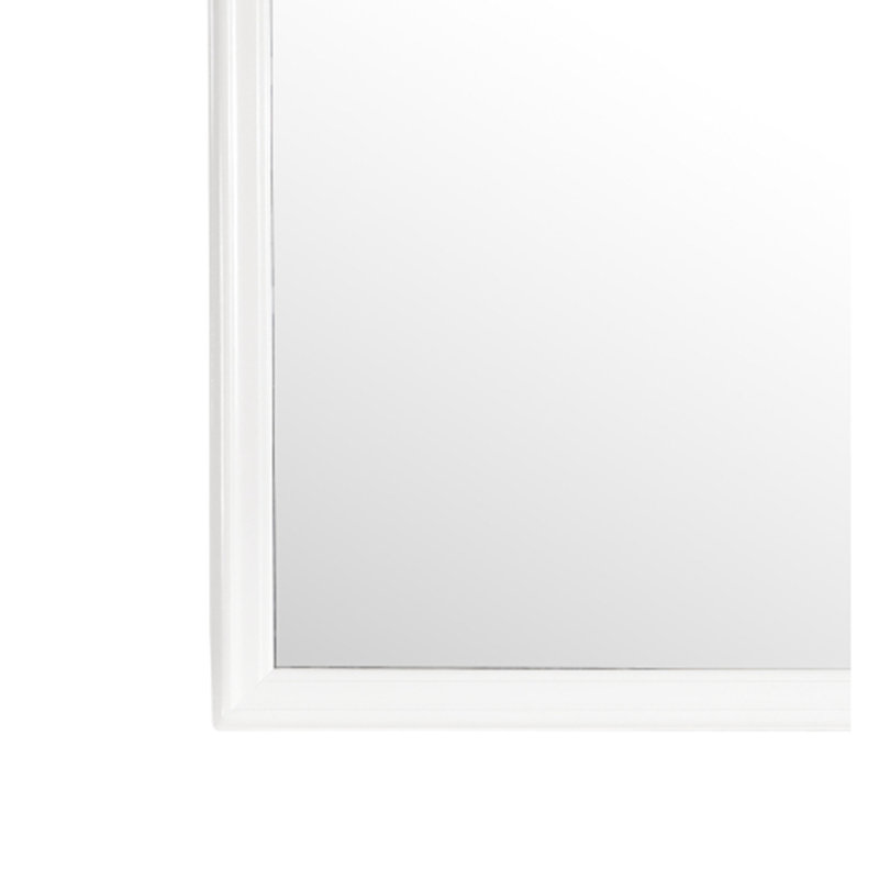 Miroir mural Burlington, Blanc, Carrée, 38 po x 38 po