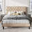 Milas Upholstered Unfinished Platform Bed-2108419334-2108419335