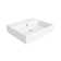 WS Bath Collections Simple 15.7'' White Ceramic Rectangular Bathroom Sink with Overflow