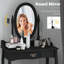 Ensemble coiffeuse avec miroir Balzourt