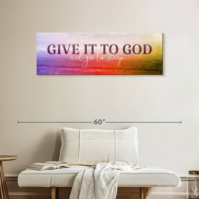 " Give It To God II " by Yi Art, 15" H x 45" W x 1.25" D