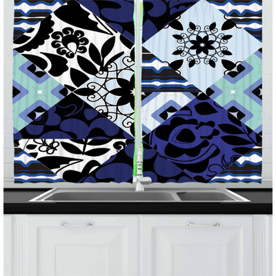 Patchwork Pointed Kitchen Curtain
