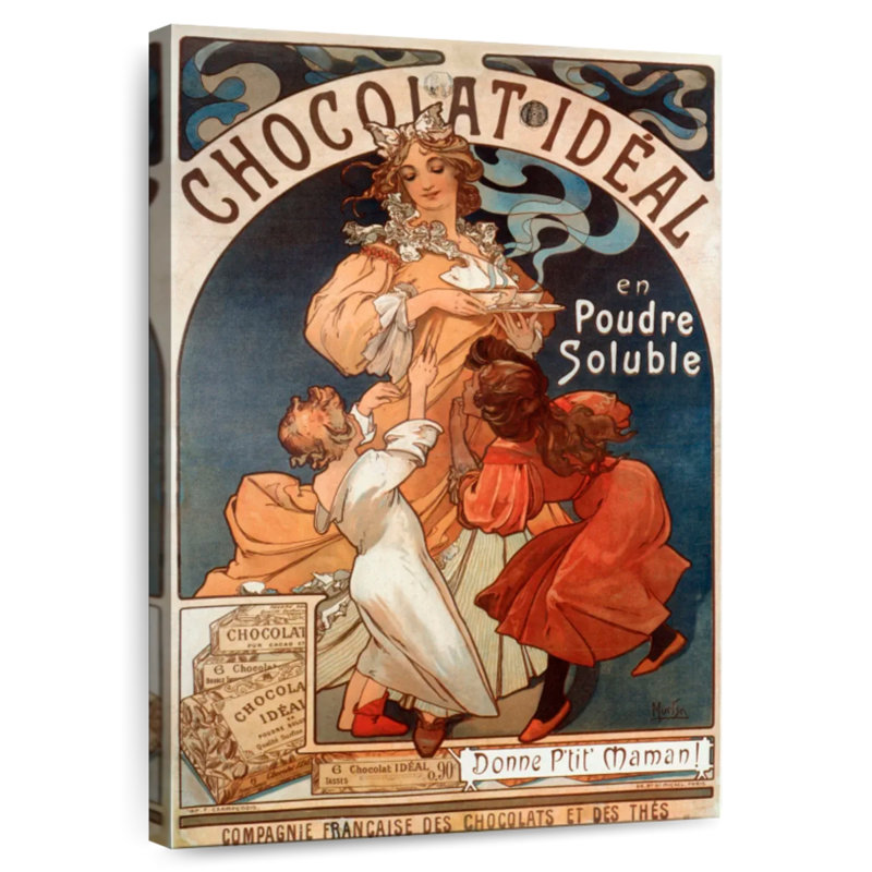Yarlin Chocolat idéal 1897, H 45 po x l 30 po