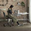 Table de couture pliante à usages multiples l 47,5 po x P 28 po avec tablettes réglables