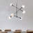 Modern Sputnik Chandelier, 6-Light Globe Sphere Pendant Light