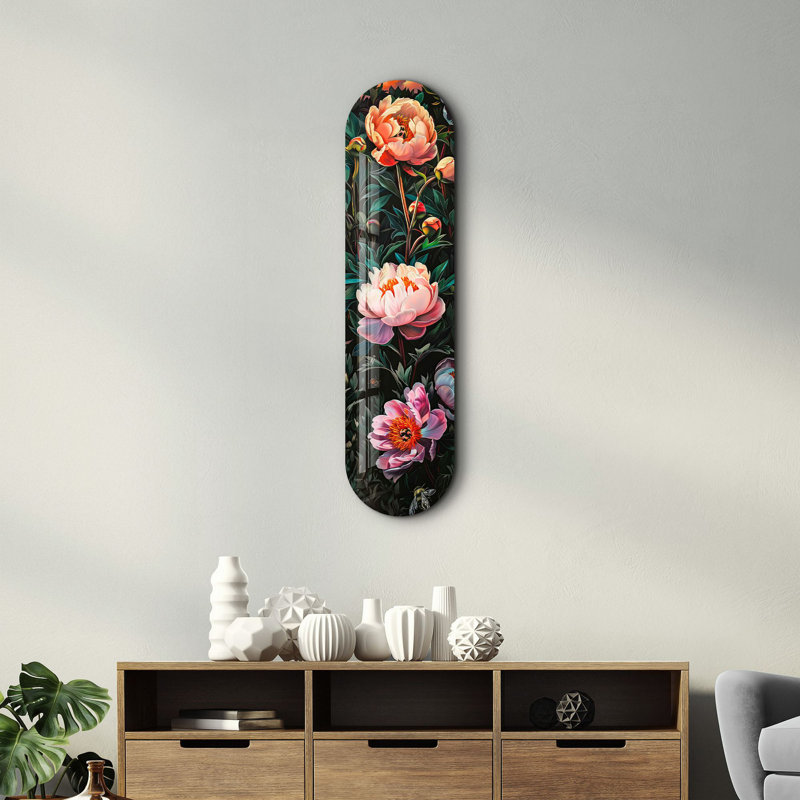 Peinture décorative en verre trempé