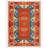 Colomiers Milas Blue Orange Machine Woven Cotton Polyester Area Rug-1292856633