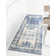 Tapis oriental bleu marine Polli