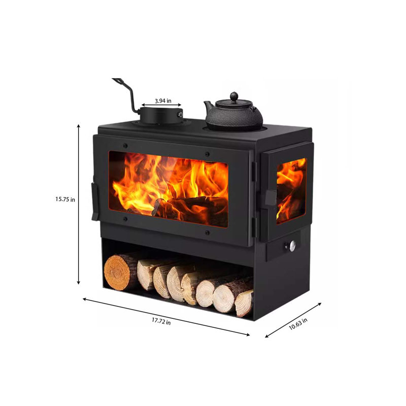 Small domestic wood-burning country stove