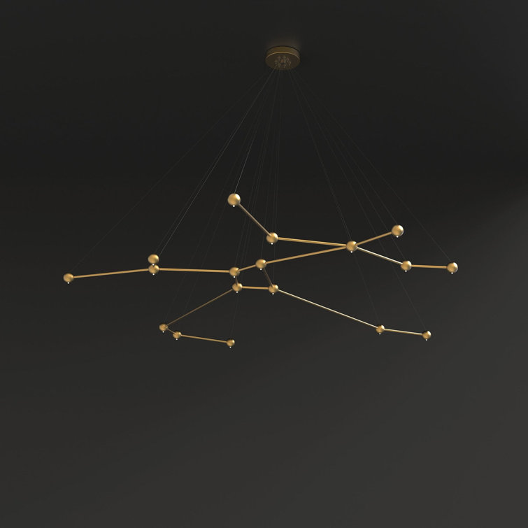 18 - Light Unique Geometric Chandelier