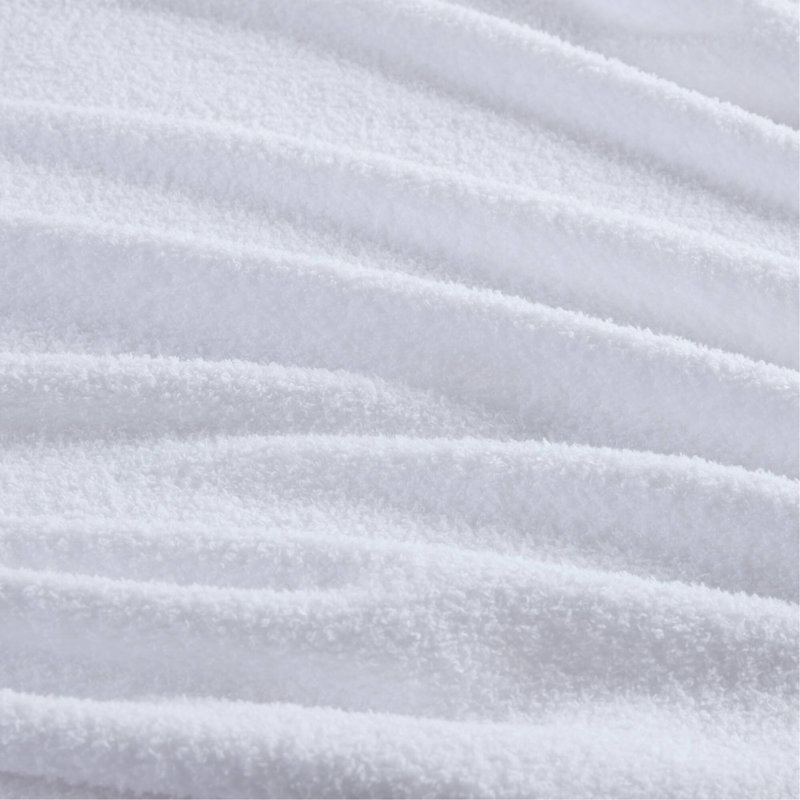 1 très grande couverture blanche PCS, L 108 po x l 90 po, Blanc
