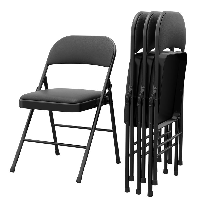 Upholstered Accent Chair, Black, Black, 4