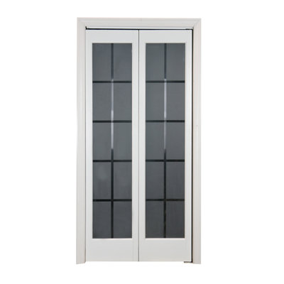 Porte pliante en verre