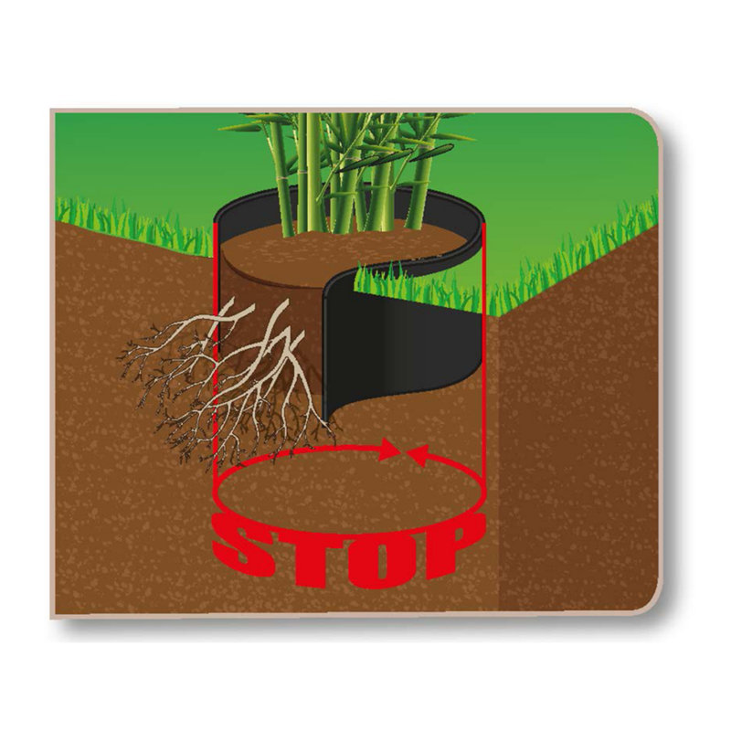 Nature Root Barrier Sheet 0.7 x 3m HDPE Black, 0.7m x 3m