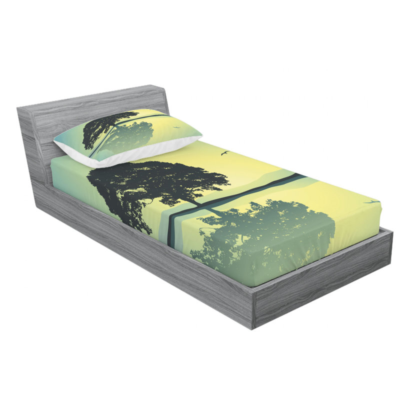 Microfiber Sheet Set, Twin XL Sheet Set with Fitted Sheet